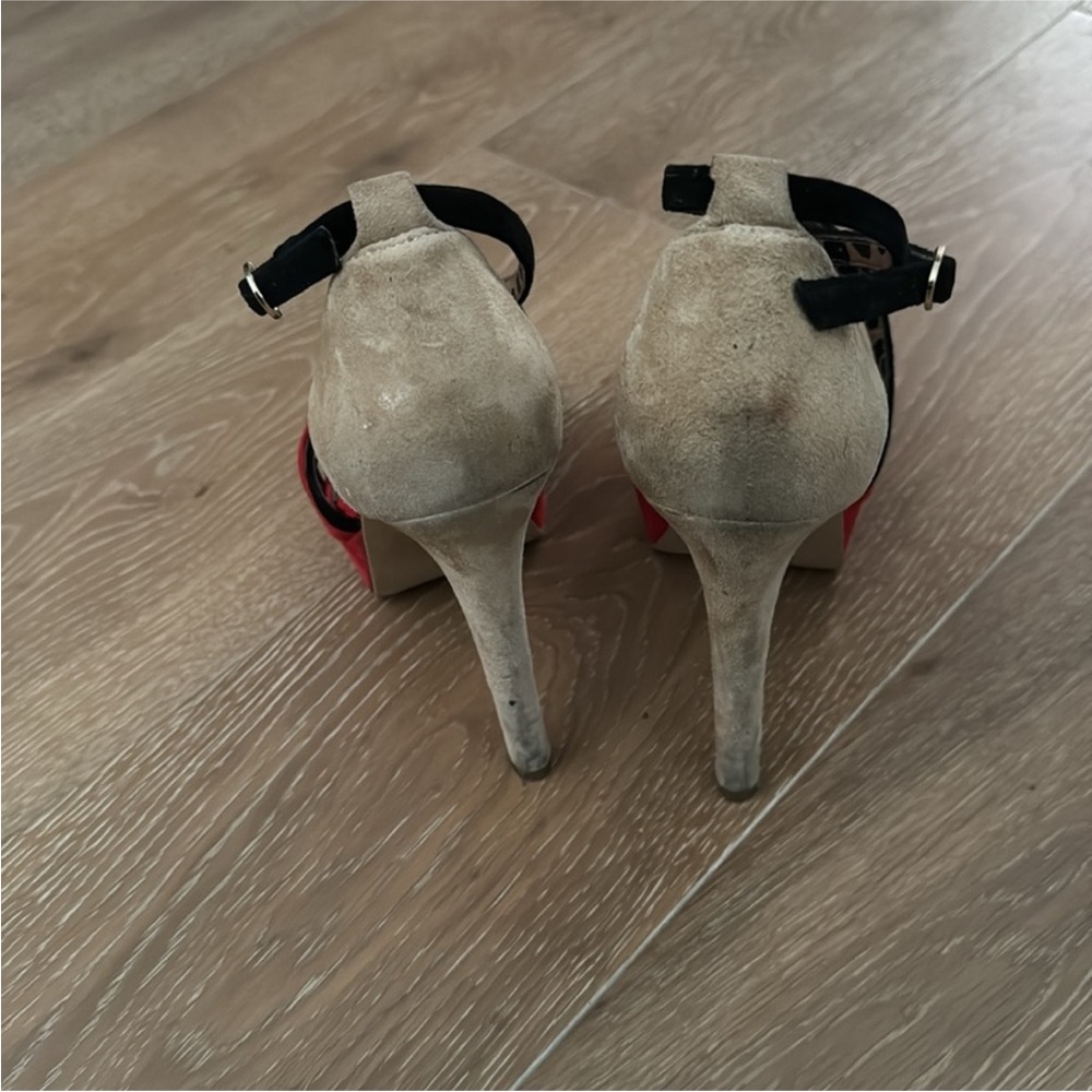 Jessica Simpson Red and Black Heels - Picture 5 of 5